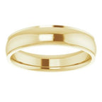Stepped-Edge Comfort-Fit Half Round Band
