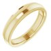 Stepped-Edge Comfort-Fit Half Round Band