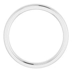 Stepped-Edge Comfort-Fit Half Round Band