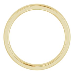 Stepped-Edge Comfort-Fit Half Round Band