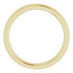Stepped-Edge Comfort-Fit Half Round Band