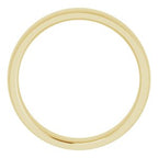 Stepped-Edge Comfort-Fit Half Round Band