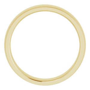 Stepped-Edge Comfort-Fit Half Round Band