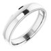Stepped-Edge Comfort-Fit Half Round Band