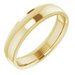 Stepped-Edge Comfort-Fit Half Round Band