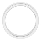 Stepped-Edge Comfort-Fit Half Round Band