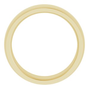 Stepped-Edge Comfort-Fit Half Round Band