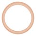 Milgrain Edge Sculptural Flat Band with Bead Blast Finish