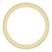 Milgrain Edge Sculptural Flat Band with Bead Blast Finish