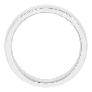 Stepped-Edge Comfort-Fit Half Round Band