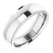 Stepped-Edge Comfort-Fit Half Round Band