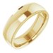 Stepped-Edge Comfort-Fit Half Round Band