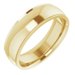Stepped-Edge Comfort-Fit Half Round Band