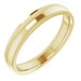 Stepped-Edge Comfort-Fit Half Round Band