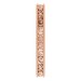 Milgrain Edge Sculptural Flat Band with Bead Blast Finish