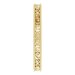 Milgrain Edge Sculptural Flat Band with Bead Blast Finish