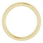Stepped-Edge Comfort-Fit Half Round Band