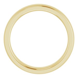 Stepped-Edge Comfort-Fit Half Round Band