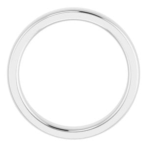 Stepped-Edge Comfort-Fit Half Round Band