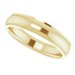 Stepped-Edge Comfort-Fit Half Round Band