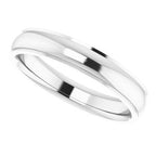 Stepped-Edge Comfort-Fit Half Round Band