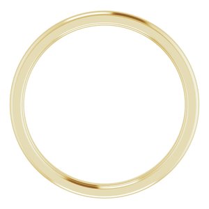 Stepped-Edge Comfort-Fit Half Round Band
