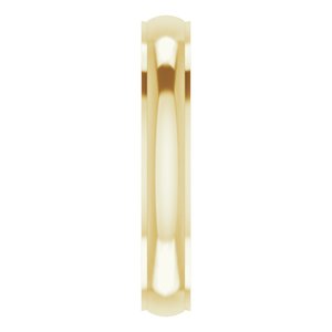 Stepped-Edge Comfort-Fit Half Round Band