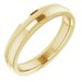 Stepped-Edge Comfort-Fit Half Round Band
