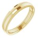 Stepped-Edge Comfort-Fit Half Round Band
