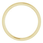 Stepped-Edge Comfort-Fit Half Round Band