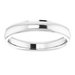 Stepped-Edge Comfort-Fit Half Round Band