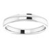 Stepped-Edge Comfort-Fit Half Round Band