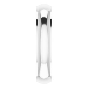 Stepped-Edge Comfort-Fit Half Round Band