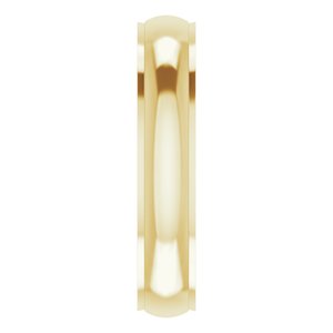 Stepped-Edge Comfort-Fit Half Round Band