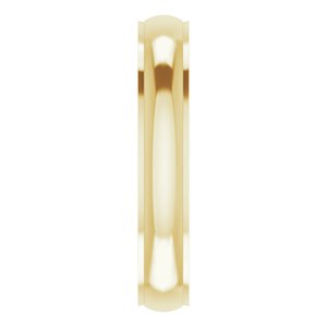 Stepped-Edge Comfort-Fit Half Round Band