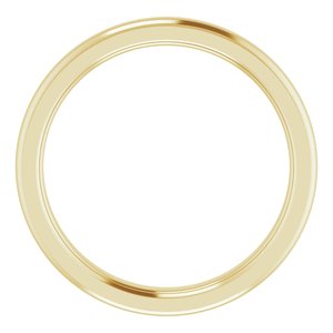 Stepped-Edge Comfort-Fit Half Round Band