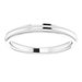 Stepped-Edge Comfort-Fit Half Round Band
