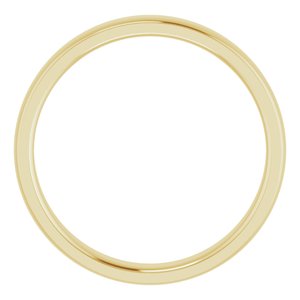 Stepped-Edge Comfort-Fit Half Round Band