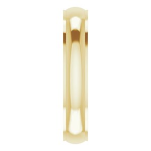Stepped-Edge Comfort-Fit Half Round Band