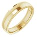 Stepped-Edge Comfort-Fit Half Round Band