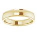 Stepped-Edge Comfort-Fit Half Round Band