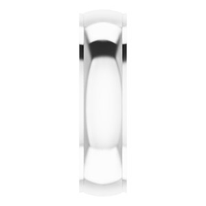 Stepped-Edge Comfort-Fit Half Round Band