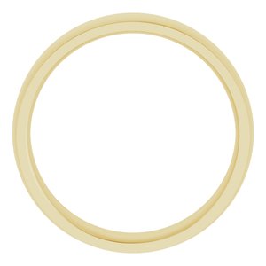 Stepped-Edge Comfort-Fit Half Round Band