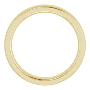 Stepped-Edge Comfort-Fit Half Round Band