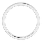 Stepped-Edge Comfort-Fit Half Round Band