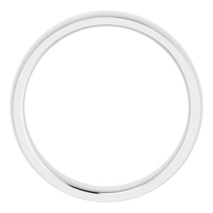 Stepped-Edge Comfort-Fit Half Round Band