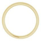 Stepped-Edge Comfort-Fit Half Round Band