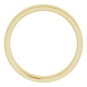 Stepped-Edge Comfort-Fit Half Round Band