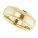 Stepped-Edge Comfort-Fit Half Round Band