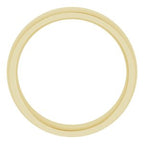 Stepped-Edge Comfort-Fit Half Round Band
